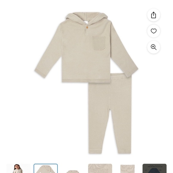 Modern Moments by Gerber Toddler Boy or Girl Gender Neutral Sweater Knit set - Picture 2 of 12